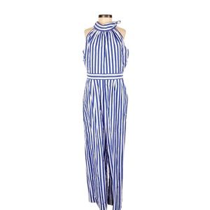 J crew striped halter jumpsuit